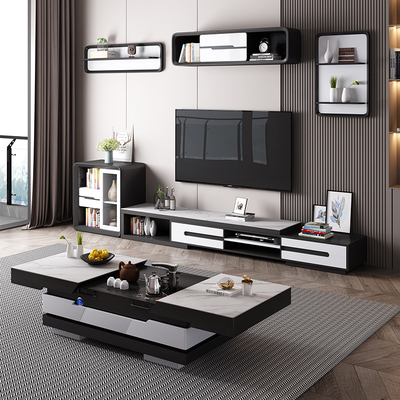 Bàn trà đa năng nâng bàn trà thông minh tủ tivi kết hợp điện nâng nước sôi bàn trà kung fu hoàn toàn tự động