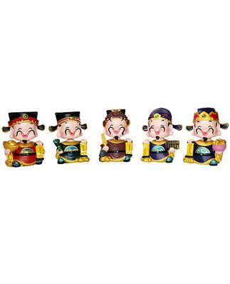 Lắc đầu năm cách Đồ trang trí xe hơi Thần tài giàu có cá tính Xe sáng tạo người đàn ông và phụ nữ dễ thương Đồ trang trí búp bê Daquan