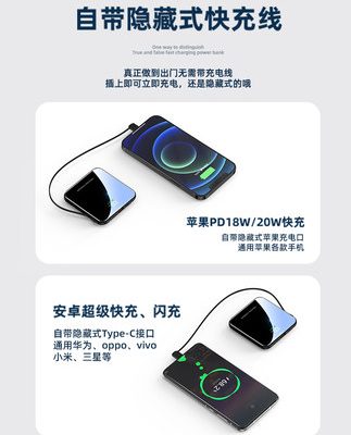 Pin sạc dự phòng 40W chính hãng flagship store chính hãng sạc siêu nhanh siêu lớn dung lượng siêu lớn 20000 mAh phù hợp với Apple chuyên dụng cho điện thoại di động Huawei Xiaomi siêu mỏng nhỏ gọn xách tay có tùy chỉnh dòng riêng