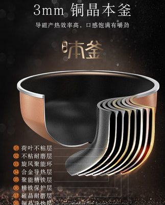 Nồi cơm điện Supor gia dụng nhỏ đa chức năng ấm đun nước này Nồi cơm điện IH 4L thông minh dung tích lớn chính thức cửa hàng hàng đầu