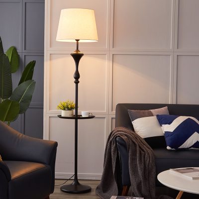 Ánh sáng đèn sàn sang trọng phòng khách bàn cà phê một phòng ngủ bàn đầu giường sofa bên cạnh kệ retro kiểu Mỹ đèn bàn thời trung cổ