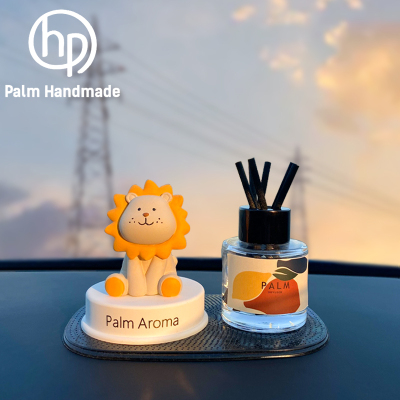 trang trí xe hơi dễ thương sư tử nhỏ nước hoa xe hơi dầu thơm trang trí nội thất vật tư trang trí nội thất xe hơi Daquan nữ thần dầu dưỡng
