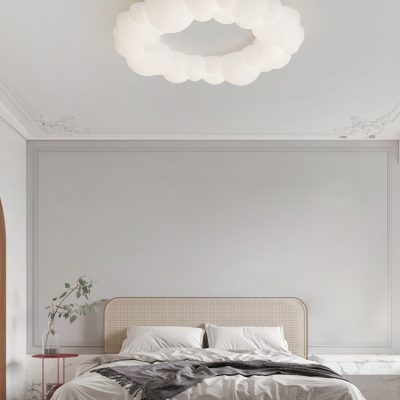 Đèn phòng khách mới hiện đại tối giản bầu không khí nhà thiết kế đèn vòng sáng tạo Bắc Âu nhà hàng đèn trần đèn phòng ngủ