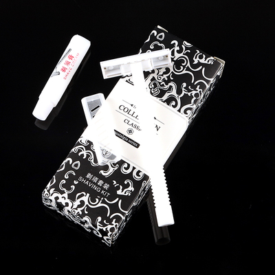 Đồ dùng khách sạn tùy chỉnh Đồ tắm khách sạn Dao cạo râu dùng một lần Kem cạo râu Hướng dẫn sử dụng du lịch ngoài trời Dao cạo râu