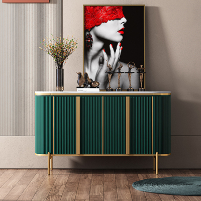 Tủ đá cẩm thạch sang trọng nhẹ hiện đại tối giản hiên nhà tủ đá phiến phòng ăn phòng khách tủ lưu trữ đa chức năng