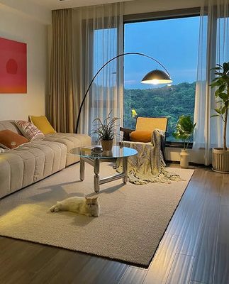 Đèn câu cá tối giản đèn sàn phòng khách sofa góc thiết kế đèn bầu khí quyển Ánh sáng Bắc Âu sang trọng nghệ thuật đèn bàn dọc