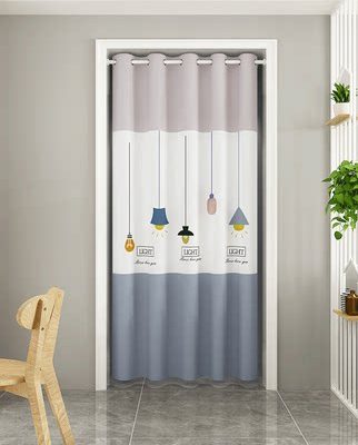 Cửa nhà không có lỗ rèm vách ngăn rèm điều hòa không khí kính chắn gió phòng ngủ cửa nhà bếp rèm rèm nhà bếp rèm che chắn khói