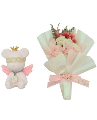 Ô tô xe hơi dễ thương chữ gấu cửa gió thổi thơm kẹp hương liệu sáng tạo Hàn Quốc bó hoa khô nước hoa điều hòa không khí trang trí miệng
