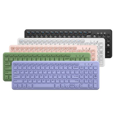 [Giao hàng bình thường] Bàn phím chuột không dây BOW chuột usb có dây ngoài máy tính xách tay sô cô la bàn phím và chuột bộ văn phòng gõ cảm giác tốt đặc biệt cô gái câm phim dễ thương
