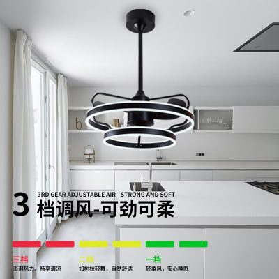 2022 mới hiện đại tối giản Bắc Âu đèn quạt trần phòng ăn phòng khách phòng ngủ sáng tạo thời trang ánh sáng sang trọng quạt đèn chùm