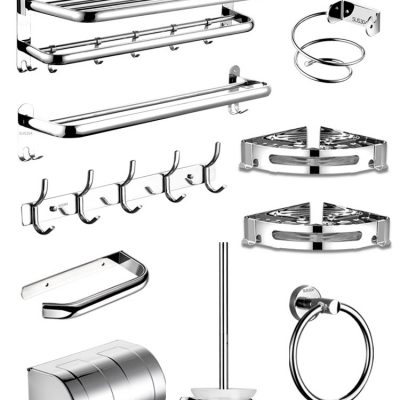 Giá treo khăn tắm bằng thép không gỉ 304 không lỗ trong phòng tắm nhà vệ sinh lưu trữ khăn giá đỡ phần cứng bộ mặt dây chuyền