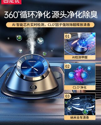 Siniyou xe hơi nước hoa thơm xe hơi thông minh hương thơm nhẹ lâu dài xe hơi cung cấp đồ trang trí cao cấp công nghệ đen