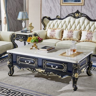 Bộ bàn ghế tủ kệ phòng khách phong cách hoàng gia, cổ điển, châu Âu.