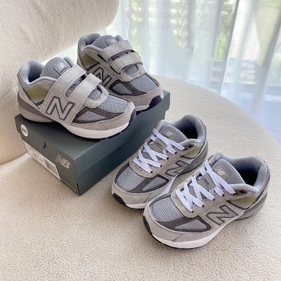 Giày trẻ em năng động New Balance Nb990 bé trai và bé gái Giày thể thao Velcro lớn, vừa và nhỏ cho trẻ em retro giày cũ 327