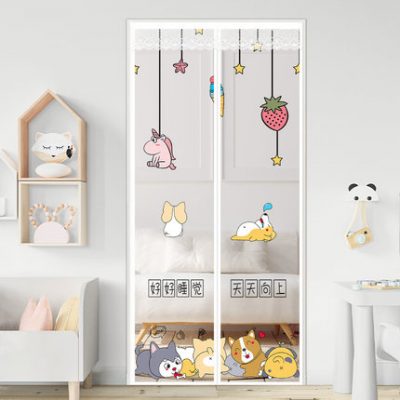 Velcro chống muỗi rèm cửa màn hình từ tính mùa hè cửa nhà mã hóa cửa sổ màn hình cửa sổ phân vùng cao cấp tự mồi nam châm miễn phí đấm