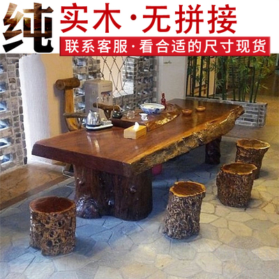 Okan bảng lớn Ba hoa gỗ rắn bàn trà bàn trà bàn trà bàn trà ông chủ bàn để bàn bàn để bàn làm việc bằng gỗ gụ nguyên tấm