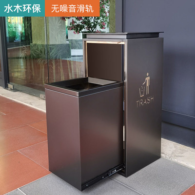 Khách sạn thương mại thùng rác thùng rác bằng thép không gỉ sảnh trái cây hộp da sảnh thang máy nhà câu lạc bộ với gạt tàn tùy chỉnh miễn phí