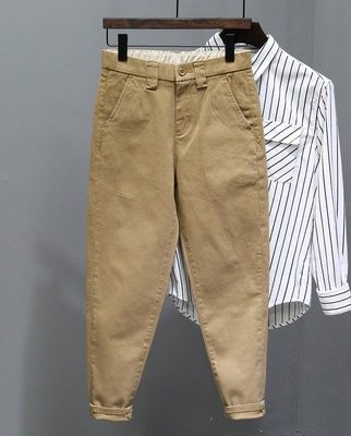 Quần jean nam màu đen hợp thời trang thương hiệu 2022 mùa xuân và mùa thu mới mỏng phù hợp với tất cả các kết hợp quần bút chì xu hướng quần âu