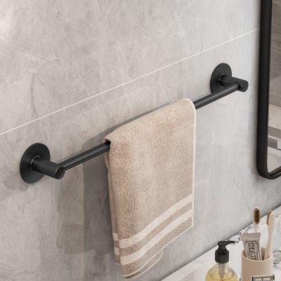 Giá treo khăn nhà vệ sinh đục lỗ miễn phí treo tường phòng tắm khăn tắm đơn cực giá đỡ nhà vệ sinh nhà vệ sinh giá lưu trữ