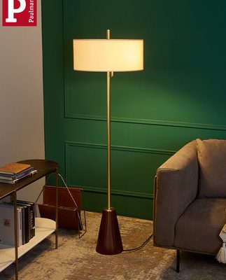 Đức Berman retro tối giản đèn sàn phòng khách phòng ngủ đèn sàn dọc Đèn sàn gỗ kiểu châu Âu