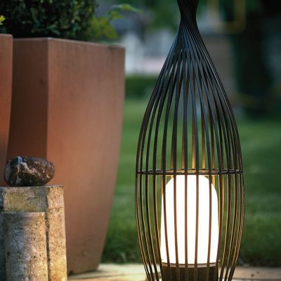 Phong cách Trung Quốc mới ngoài trời đuôi cá không thấm nước cảnh quan sân vườn đèn trang trí lồng chim sân vườn biệt thự sân sàn đèn sân cỏ