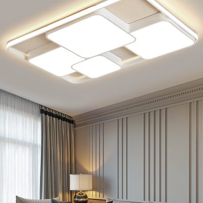 Đèn phòng khách không khí tối giản hiện đại 2022 đèn trần mới đèn phòng ngủ đèn kết hợp chiếu sáng toàn bộ ngôi nhà