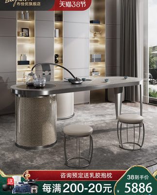 Bàn trà đá phiến cao cấp nhập khẩu.