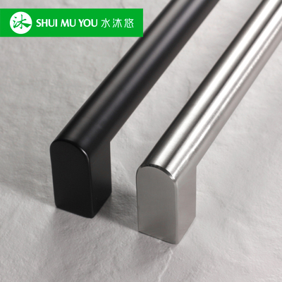 Máy rửa bát bằng thép không gỉ cửa gỗ cao cấp Shui Muyou tích hợp tay nắm cửa tủ lạnh được làm theo yêu cầu màu đen mờ