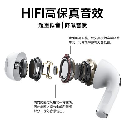Tai nghe bluetooth true wireless 1562m thế hệ thứ tư chính hãng 2022 mới ANC giảm tiếng ồn chủ động Huaqiang North phù hợp với chất lượng âm thanh cao cấp bán trong tai iphone13 thế hệ thứ 4 của Apple Loda thế hệ thứ 3