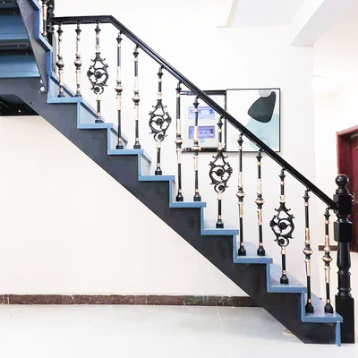 Nhà máy bán hàng trực tiếp xà kép thép cầu thang gỗ tùy chỉnh gác xép gác xép gác xép gác xép bằng gỗ chắc chắn lan can lan can lắp đặt gói