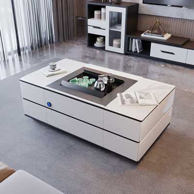 Bàn cafe nâng hạ đa năng Slate Tủ tivi kết hợp căn hộ nhỏ hộ gia đình bàn trà kung fu thông minh tự động điện