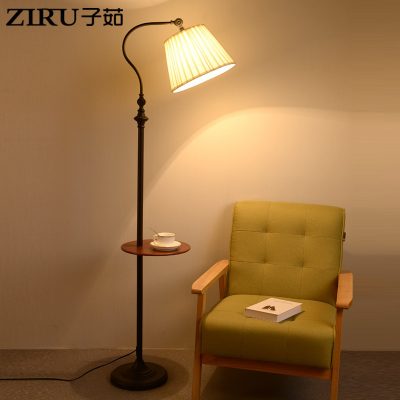 Đèn sàn kiểu Mỹ phòng khách sofa bên phòng ngủ đồ nội thất đầu giường kiểu Pháp cổ điển ánh sáng sáng tạo bàn cà phê sang trọng đèn bàn dọc