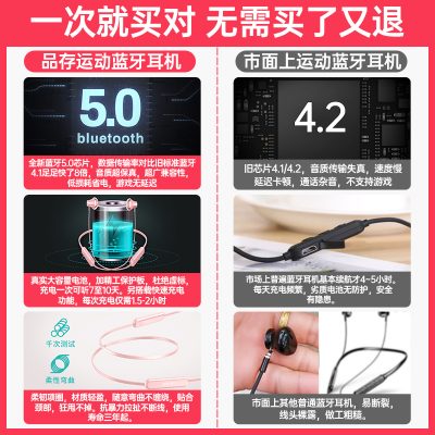 Tai nghe bluetooth không dây kiểu mới 2021 kiểu thể thao đeo cổ cô gái chạy in-ear chất lượng âm thanh siêu tốt thời lượng pin siêu dài 2022 phù hợp với Sony Huawei Apple