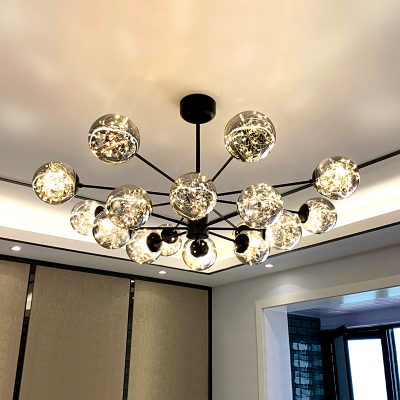 Đèn phòng khách Gypsophila đèn chùm hạt đậu ma thuật Đèn phòng khách 2022 ánh sáng mới sang trọng cao cấp đơn giản hiện đại đèn Bắc Âu