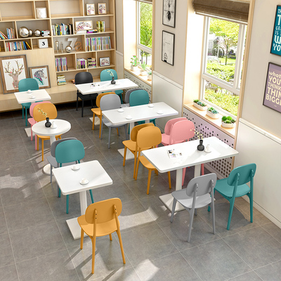 Nordic net red ins thư giãn trà sữa quán tráng miệng ghế quán bar bánh ngọt đồ uống lạnh nướng bánh burger cửa hàng bàn ghế kết hợp