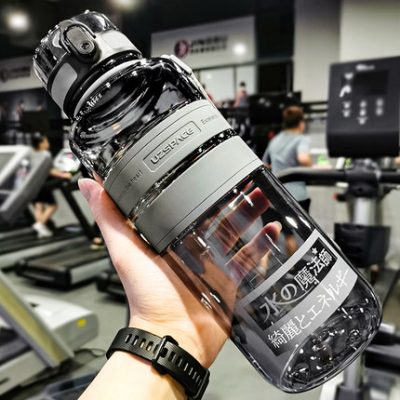 Dung tích lớn cốc nước lớn 2000ml không gian lớn cốc thể thao nam ngoài trời nhiệt độ cao mùa hè nồi nhựa thể dục