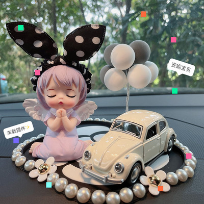 Đồ trang trí ô tô, phụ kiện dễ thương trên ô tô, nữ thần đỏ ròng, phong cách ins, phụ kiện ô tô đẹp, vật dụng trang trí ô tô