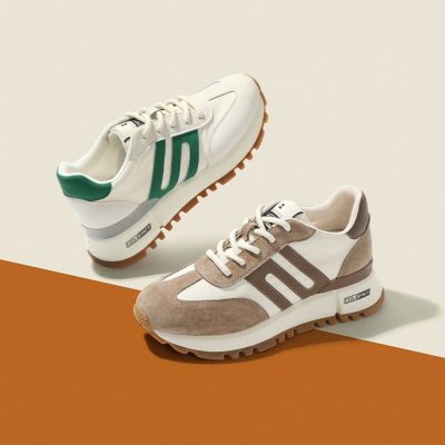 Giày thể thao cổ điển Belle retro forrest dành cho phụ nữ 2022 Spring mall mới giày thể thao thoáng khí nhẹ nhẹ giản dị X5C1DAM2