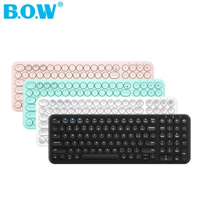 BOW Hangshi bàn phím bluetooth không dây chuột bộ máy tính xách tay máy tính bảng apple ipad máy tính bảng văn phòng đặc biệt tắt tiếng có thể kết nối với điện thoại di động android phổ thông phù hợp với matepad