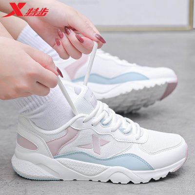 Giày nữ Xtep 2022 mới mùa hè giày chạy bộ sinh viên lưới thoáng khí nhẹ mềm đáy giày giản dị giày thể thao