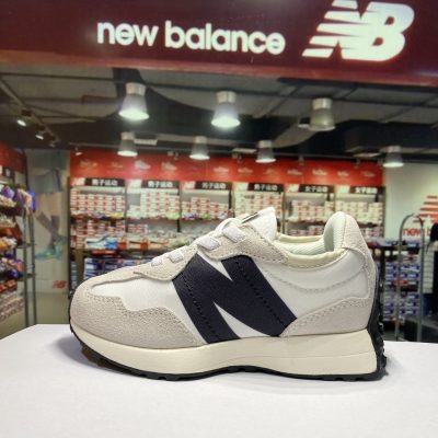 Giày trẻ em New Balance Nb327 giày thể thao lưới thoáng khí giày bố bình thường bé trai và bé gái giày chạy bộ một bàn đạp