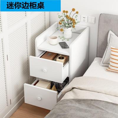 Bàn đầu giường rất hẹp gỗ rắn màu trắng tủ nhỏ sofa ngắn bên giường phía trước đường nối hẹp góc tủ đựng đồ bằng gỗ đặc siêu nhỏ siêu nhỏ