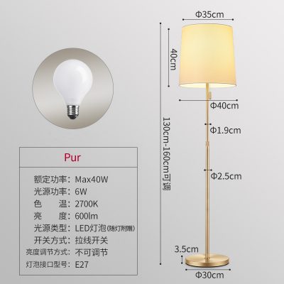 Đèn sàn Berman cổ điển nghiên cứu đèn đọc sách phòng khách đèn tầng khí quyển đèn sàn phòng ngủ