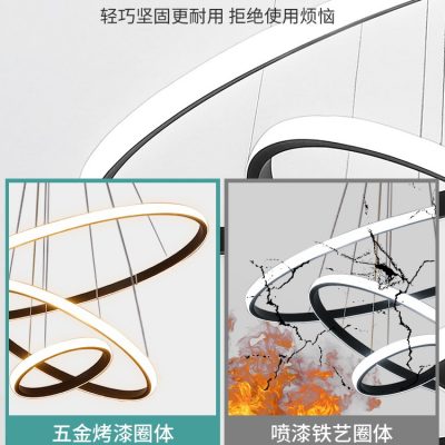 Đèn chùm phòng khách bầu không khí tối giản hiện đại Ánh sáng Bắc Âu sang trọng đèn bàn ăn màu đỏ ròng 2022 đèn chùm nhà hàng quán bar mới