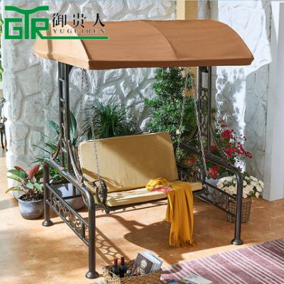 Xích đu nhôm đúc, có mái che nhập khẩu.