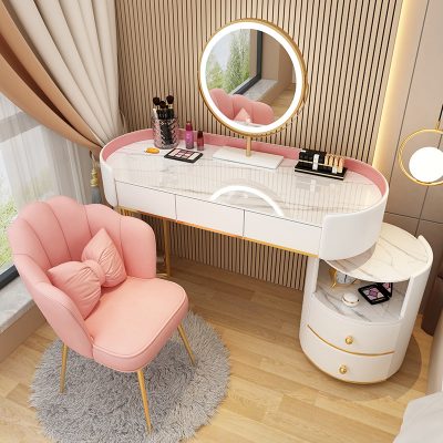 Bàn trang điểm cao cấp nhập khẩu, kèm gương đèn led.