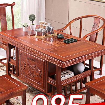 Bàn trà gỗ rắn nhập khẩu.