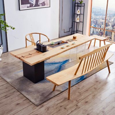 Bàn trà gỗ tần bì nhập khẩu.