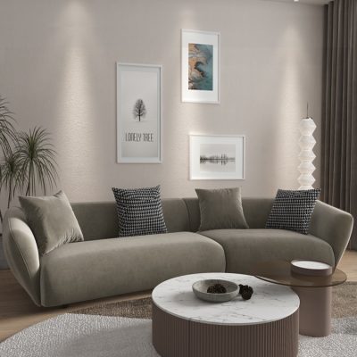 Bàn ghế sofa nhập khẩu, thiết kế kiểu dáng mới lạ, tối giản.