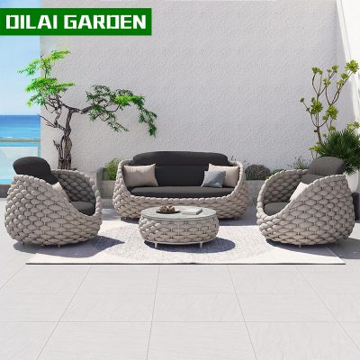 Sofa sân vườn, ghế mây, bàn cafe. Chất liệu chống thấm nước.